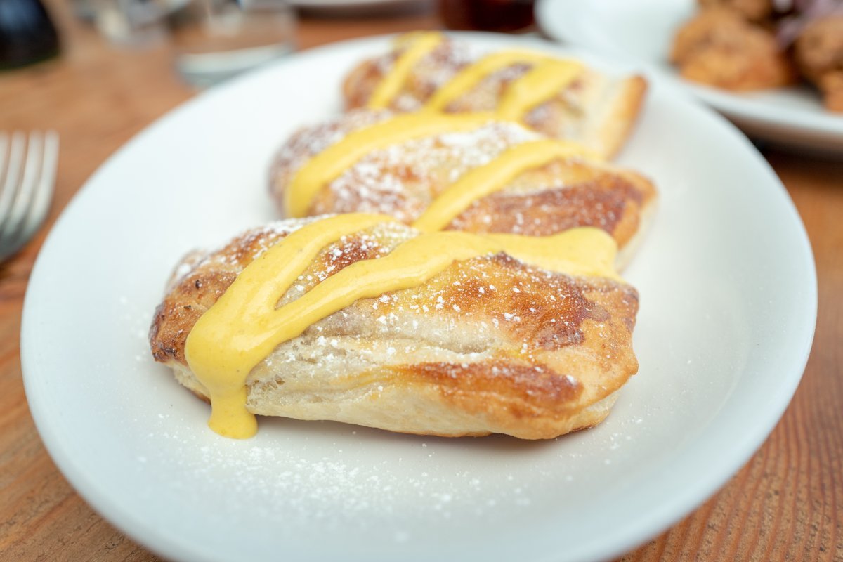Close-up of plate of Peruvian empanadas at Parada restaurant in Walnut Creek, California, March 4, 2021.